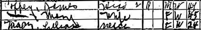 James Coffey Family, 1920 Census